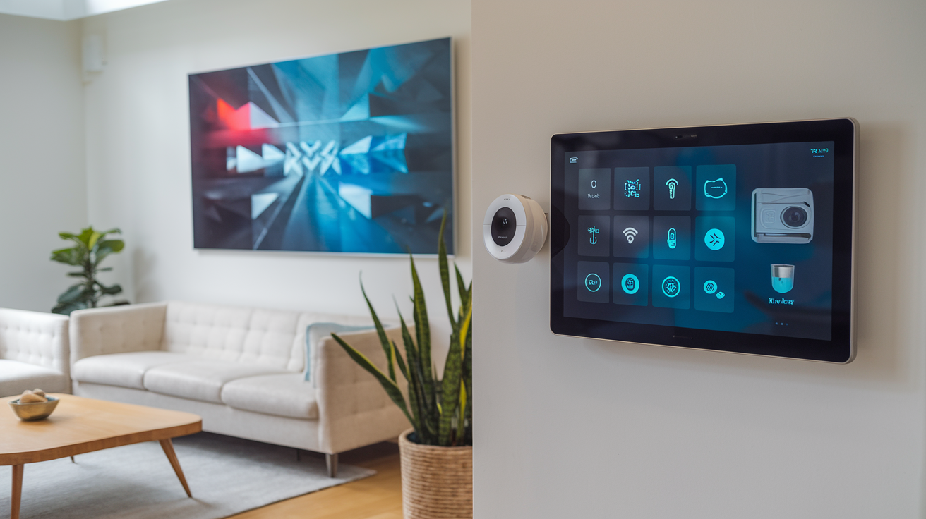 brilliant smart home control panel 2-switch plug-: touchscreen in action