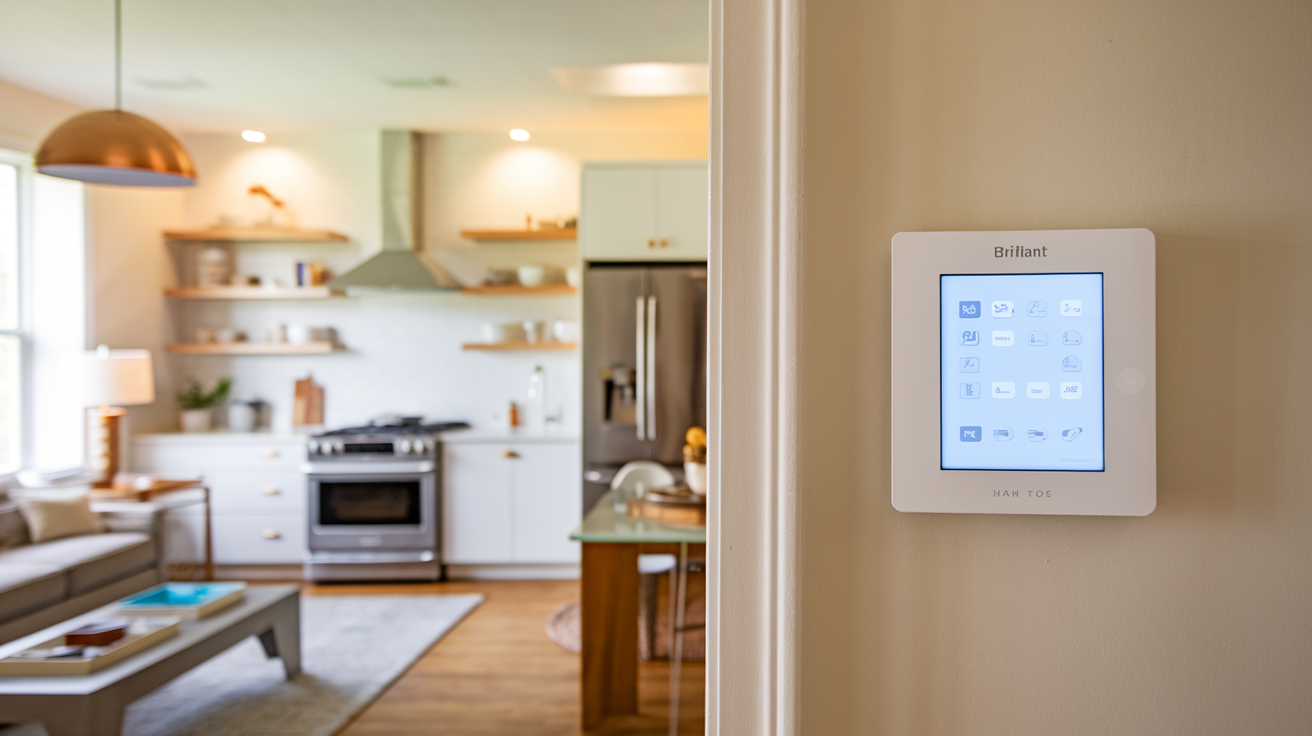 brilliant smart home control panel 2-switch plug-: the Brilliant panel.