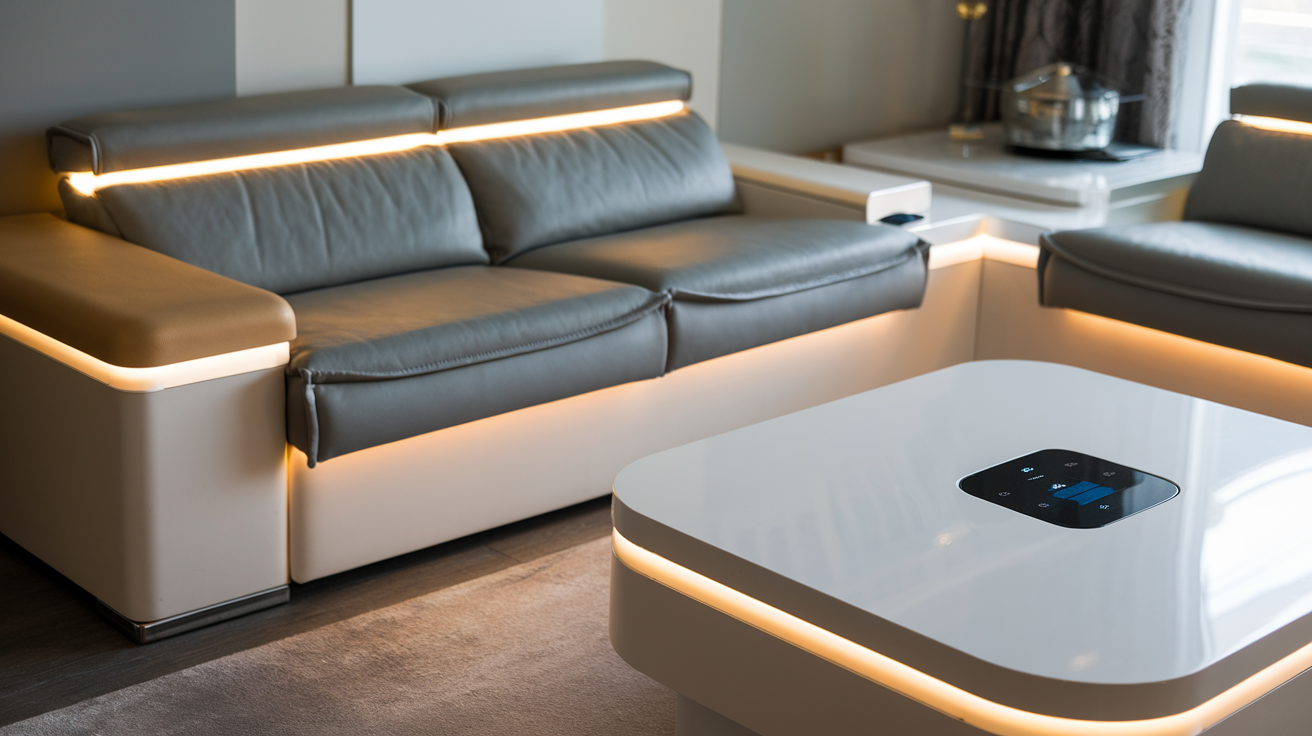 Smart Furniture: smart furniture with built-in energy-efficient lighting