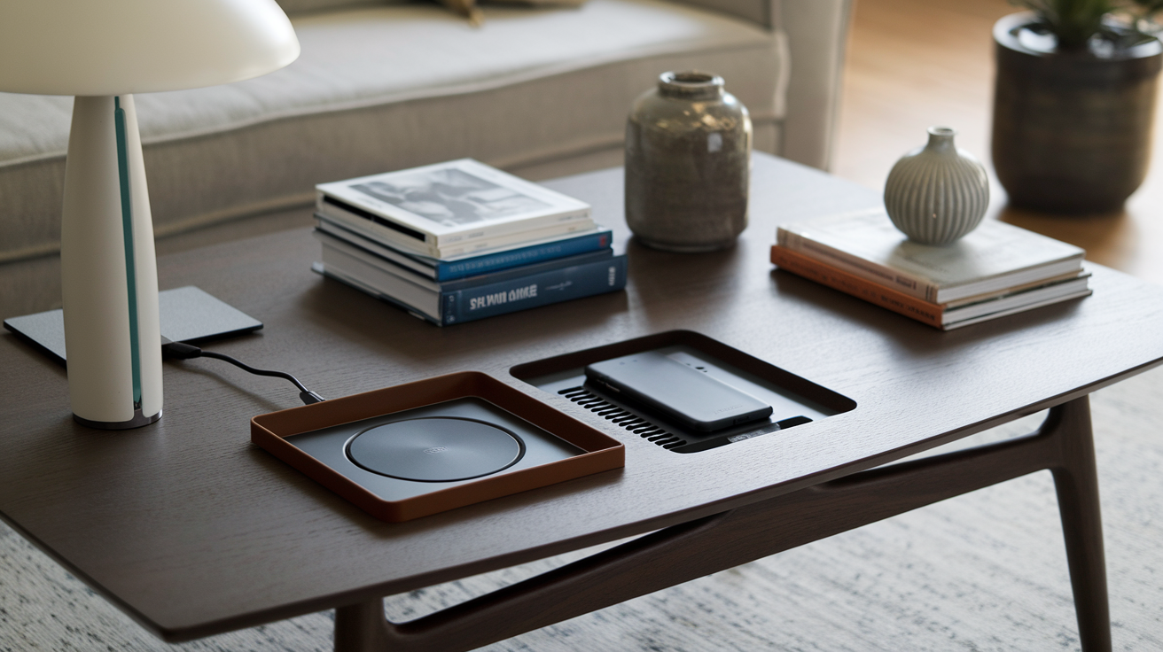 Smart Furniture: coffee table with built-in charging