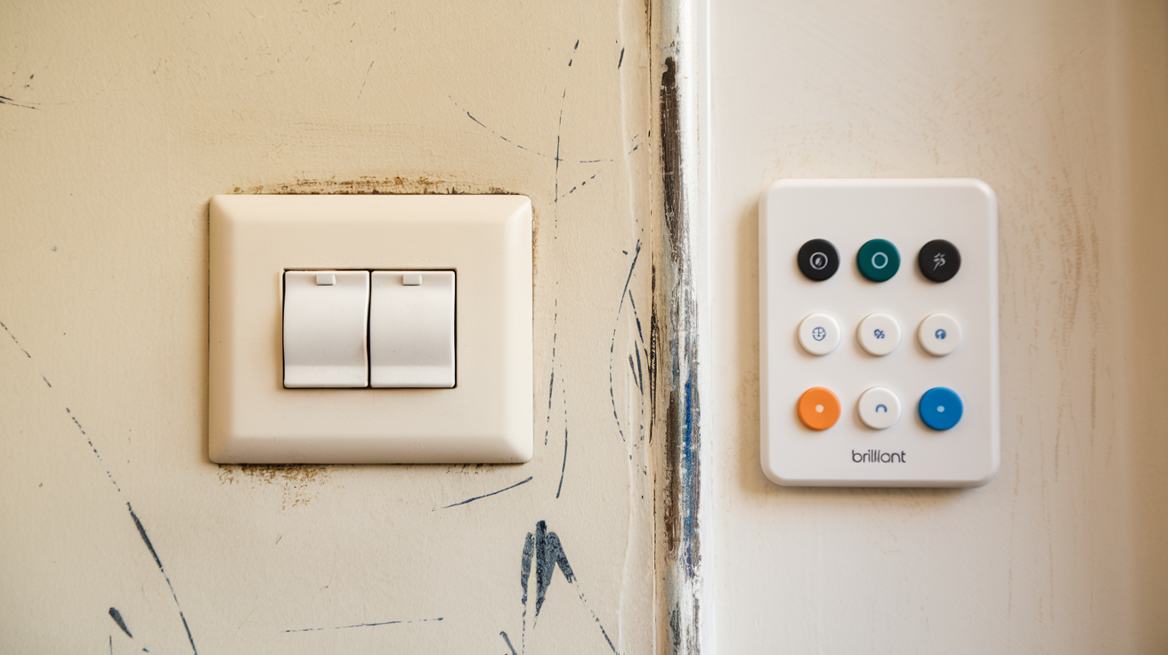 brilliant smart home control panel 2-switch plug-