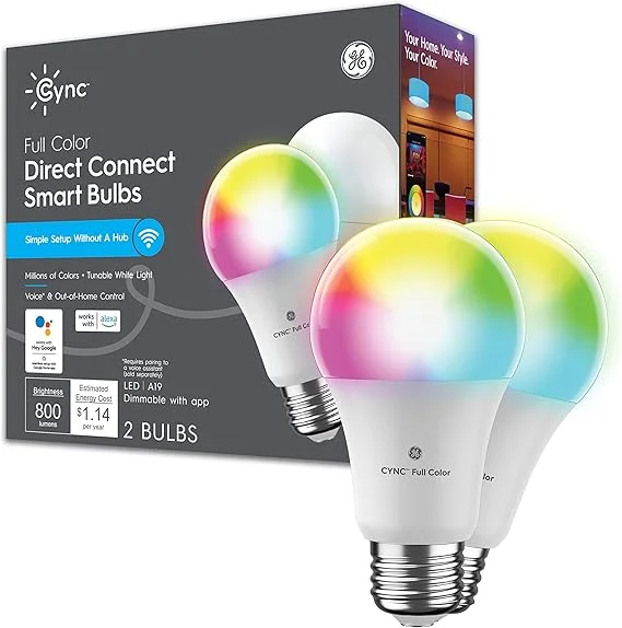 automate smart bulb sunrise smarthome reddit: GE Cync Smart Bulbs