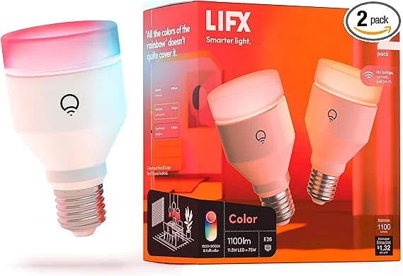 automate smart bulb sunrise smarthome reddit: LIFX A19 Smart LED Bulb: