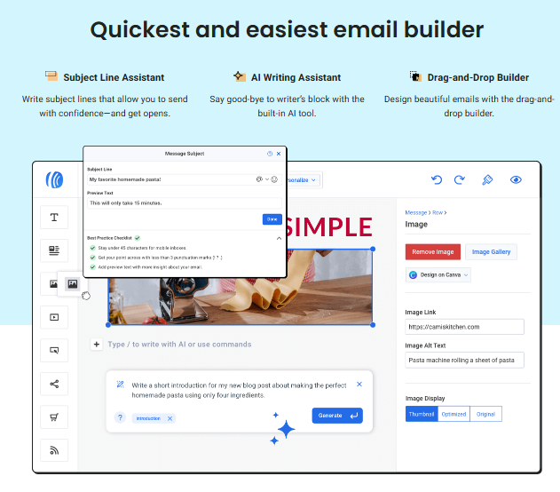 AWeber: Drag-and-Drop Email Builder